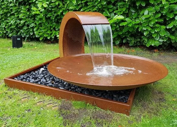 Garden Ornaments Corten Steel Rain Curtain