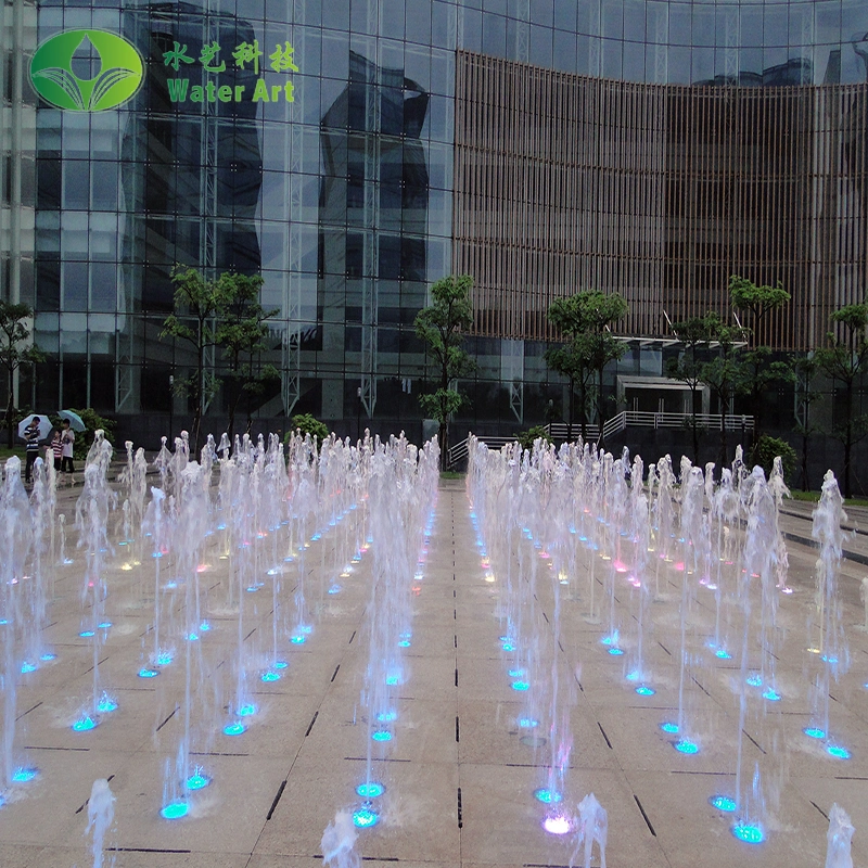 Walk-in Water Jet Dry Land Floor Fountain for City Central Plaza Without Pool