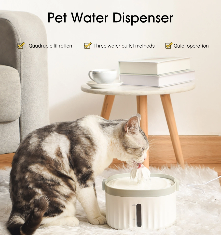 Automatic Cat Water Fountain Wireless Sense Dog Drink Bowl Portable Pet Drinking Fountain for Cats Feeder