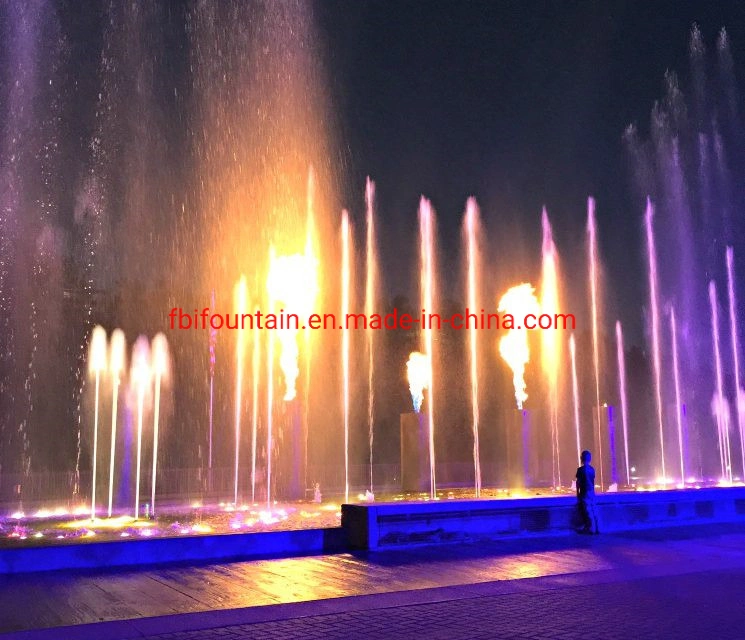 Outdoor Set Fire on Water Flame Fountains